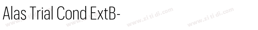 Alas Trial Cond ExtB字体转换 Alas Trial Cond ExtB字体转换